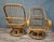 Rattan Swivel Armchairs, 1970s, Set of 2 For Sale - Image 4 of 9