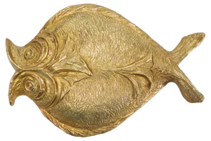 Bronze Fish Wall Sculpture by Chrystiane Charles for Maison Charles, 1970