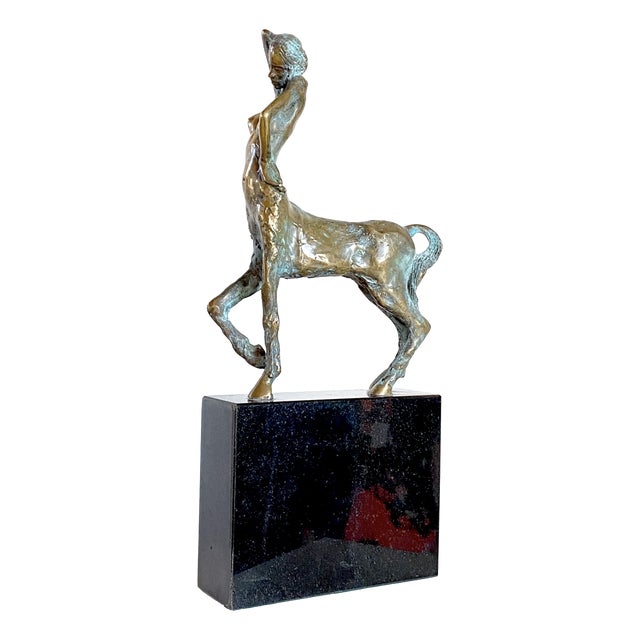 Centaurus Bronze Sculpture on Granit Black by Gyunay Aliev For Sale