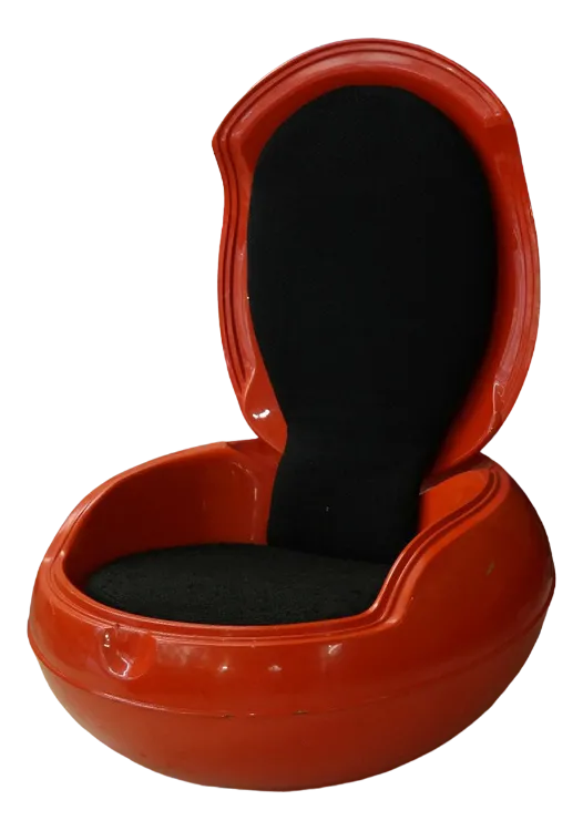 Spage Age Red Garden Egg Chair by Peter Ghychy, 1960s | Chairish