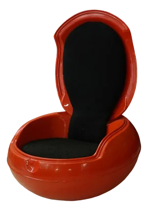 Spage Age Red Garden Egg Chair by Peter Ghychy, 1960s