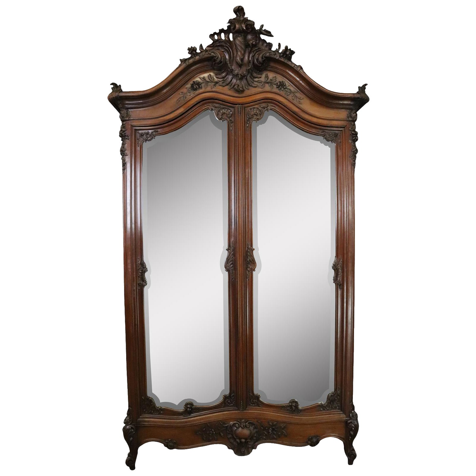 Armoire Antique French Louis Xvi Tall 1880 Chairish