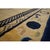 Vintage Peking Room Size Wool Blue Navy, Ivory Beige Cream White Rug, Circa Date: 1980s. This elegant example of Chinese...