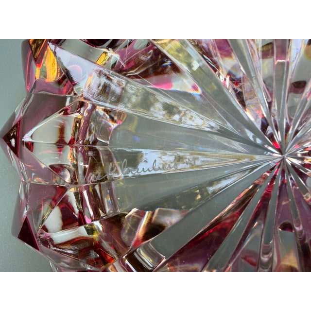 Faceted Crystal Ashtray from Val Saint Lambert, 1960s For Sale - Image 4 of 5