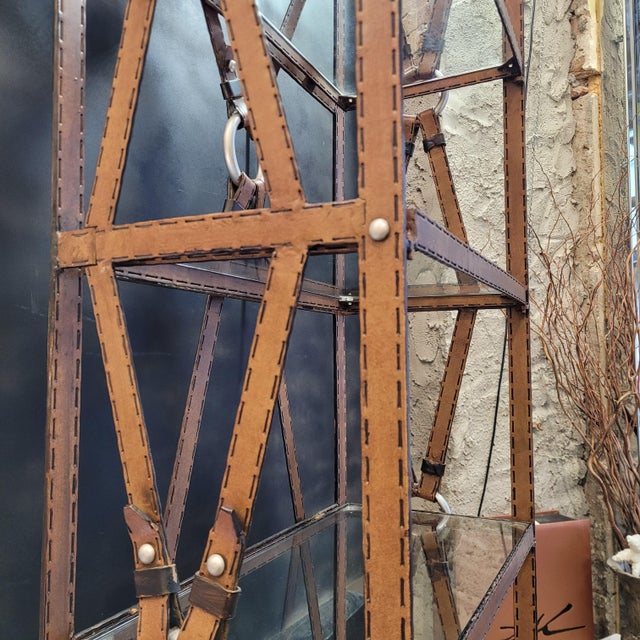 Vintage Display Case in Wrought Iron by Jacques Adnet for Hermès, 1970s For Sale - Image 14 of 18