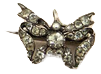 Silver Brooch with Quartz Crystals