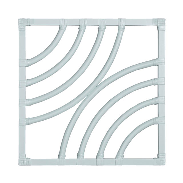 Blue Swirl Writing Desk - Light Blue For Sale - Image 8 of 9
