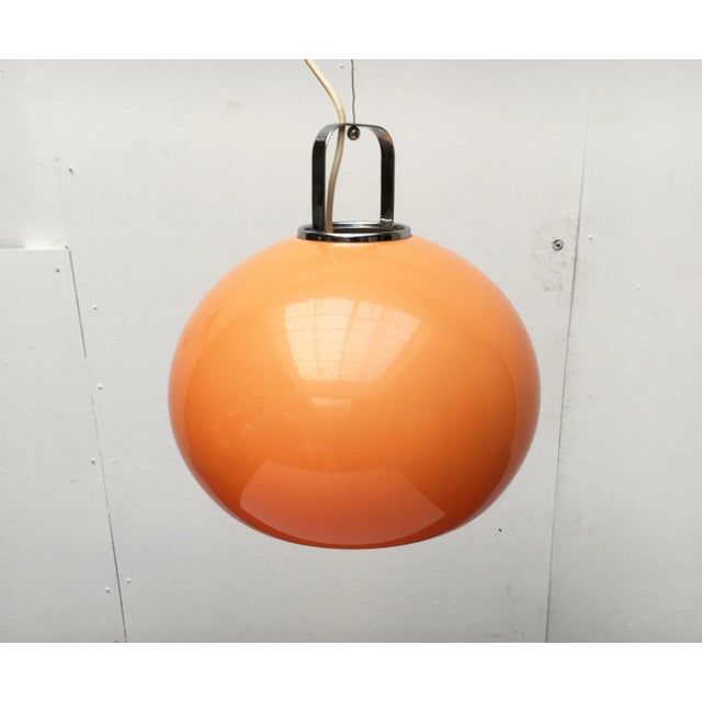 Mid-Century Space Age Italian Zurigo Pendant Lamp by Luigi Massoni for Guzzini For Sale - Image 18 of 18