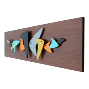 Mid Century Modern Art Boomerang Abstract Wall Sculpture