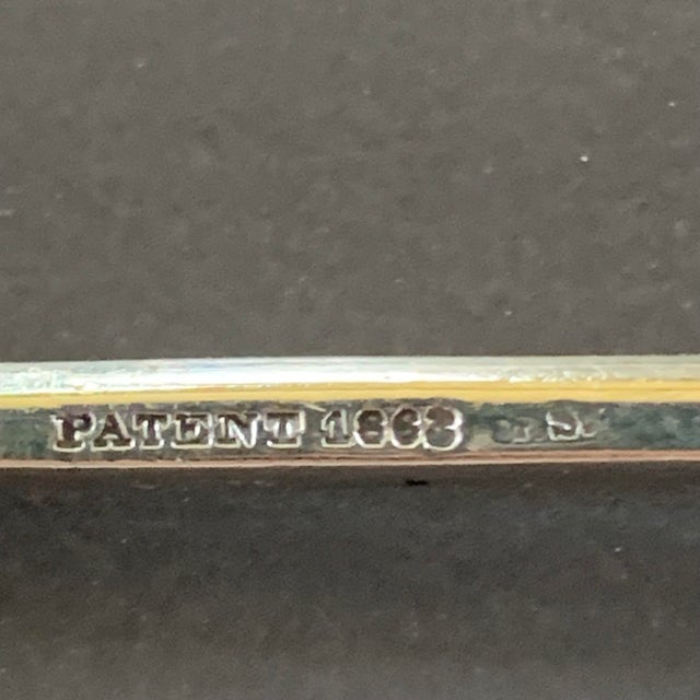Antique Pair of Ball End Silver Salt Spoons by George Sharp For Sale - Image 9 of 9