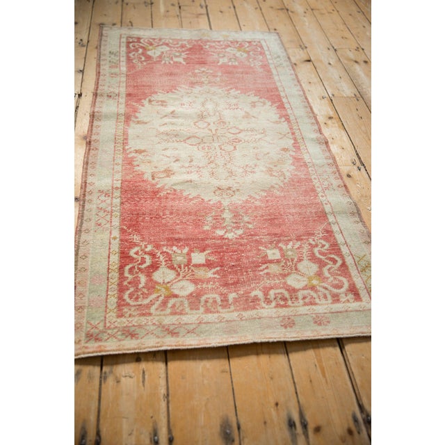 Old New House 1960s Vintage Turkish Oushak Roundel Multicolor Wool Runner For Sale - Image 4 of 9