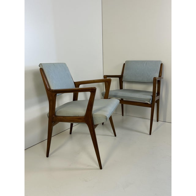 Chairs in the style of Gio Ponti, 1950s, Set of 2 For Sale - Image 4 of 11