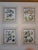 I just love these four prints mounted together and exquisitely framed in gold creating an imposing piece with large...
