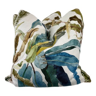 Nina Campbell "Benmore" 22" Pillows-A Pair For Sale