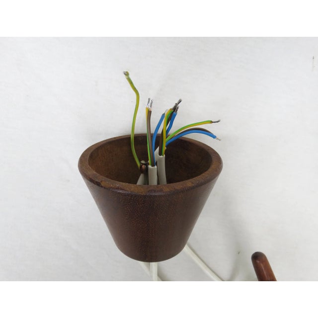 Scandinavian Teak, Brass & Glass Cascade Light, 1960s For Sale - Image 13 of 18