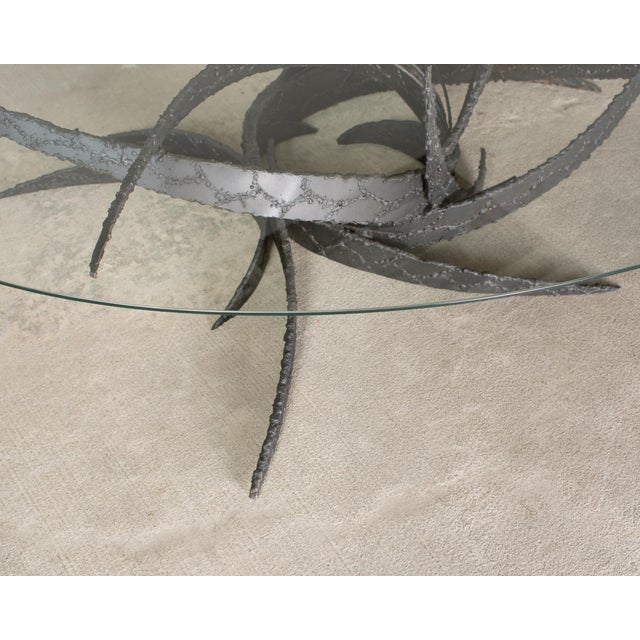 Silas Seandel Brutalist Iron Torch Cut Cocktail Table For Sale - Image 18 of 18