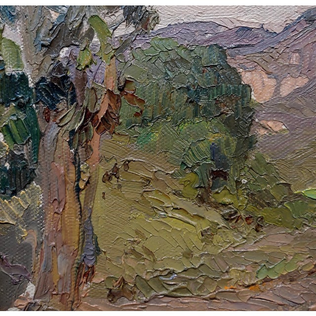 Franz Bischoff -View of Green Valley -C.1905 California Oil Painting For Sale - Image 4 of 9