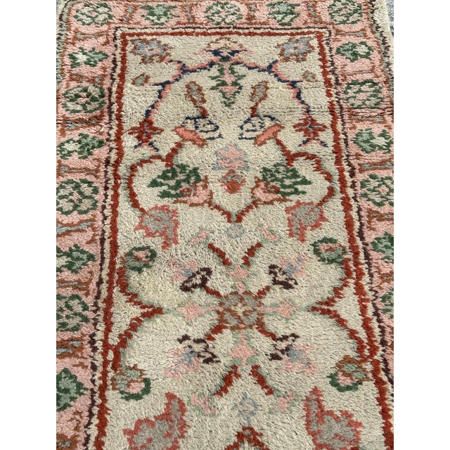 Antique Moroccan Oushak Style Rug, 1920s For Sale - Image 14 of 17