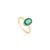 Vintage Inspired 1.9ct Natural Emerald Oval Solitaire Ring Size 9 in 18k Yellow Gold For Sale - Image 4 of 16