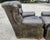 Vintage Henredon for Ralph Lauren English Chesterfield Leather Chair & Ottoman a Pair For Sale - Image 12 of 18