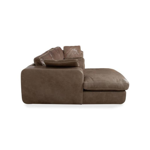 Valentino Corner Sofa in Brown Leather from Machalke For Sale - Image 13 of 17