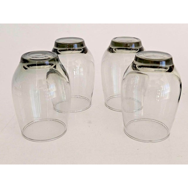 Libbey Glass Co. 1970s Libbey Tempo 10 Ounce Flat Tumbler Glasses in Olive Green, Set of 4 For Sale - Image 4 of 10