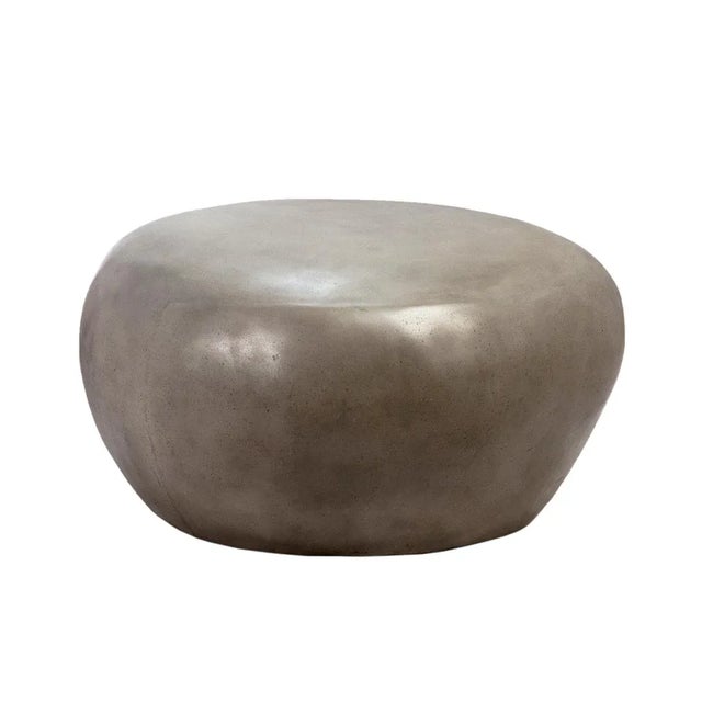 Contemporary Cement Rock Table / Stool For Sale - Image 3 of 5