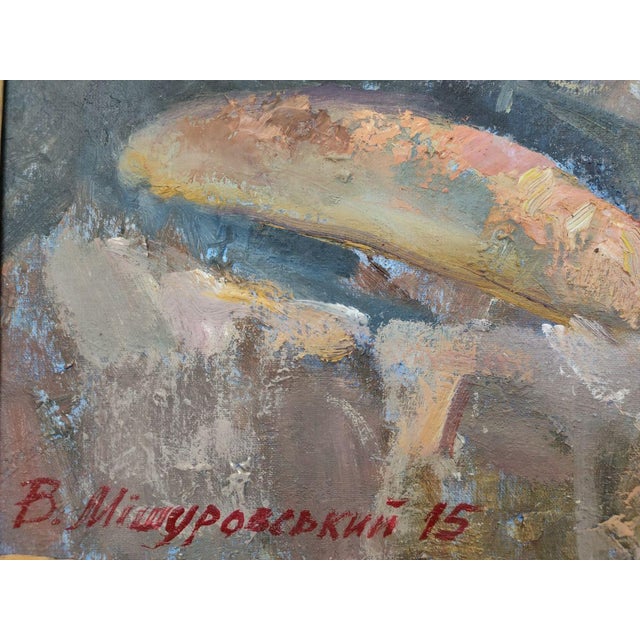Oil Painting Still Life With a Samovar Mishurovsky v. V. For Sale - Image 4 of 10