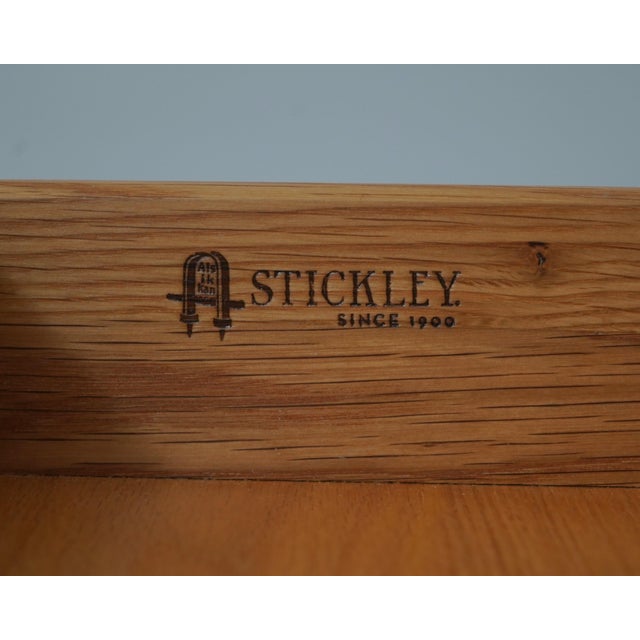 Stickley Cherry Sliding Door Media Entertainment Cabinet For Sale - Image 17 of 18