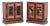 Chinese Lacquer Temple Cabinets, Pair For Sale