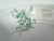 Ceramic Antique French Digoin Ironstone Serving Bowl Green Floral For Sale - Image 7 of 9