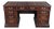 Vintage Hekman Mahogany Tooled Leather Top Executive Kneehole Office Desk 60" For Sale