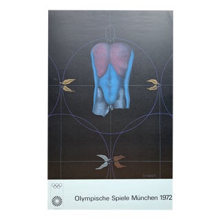 Munich Olympic Games Poster from Paul Wunderlich, Germany, 1972 For Sale