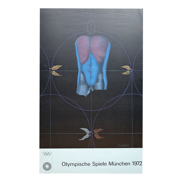 Munich Olympic Games Poster from Paul Wunderlich, Germany, 1972 For Sale