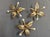 Iron Floral Ceiling Lamps, Spain, 1950s, Set of 3 For Sale - Image 9 of 10
