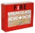 Popsee Fire 1 Original Art at Home Media Bar Table For Sale