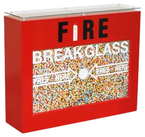 Popsee Fire 1 Original Art at Home Media Bar Table