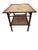 Brown Vintage Chinese Chippendale Two-Tiered Rattan and Bamboo Table For Sale - Image 8 of 11