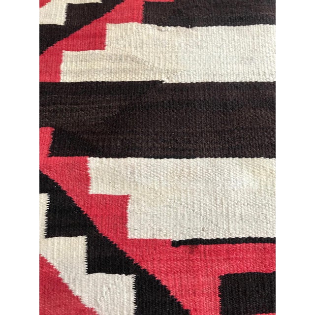 Black Antique Navajo Chief Blanket For Sale - Image 8 of 12
