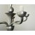 French Vintage Modern Pewter-Tone Chandelier For Sale - Image 9 of 12