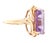 10k Gold and Amethyst Cocktail Ring For Sale - Image 4 of 8