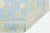 Modern Modern Oushak Style Hand-Knotted Wool Area Rug - Powder Blue & Citron Floral For Sale - Image 3 of 10