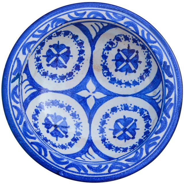 Moorish Ceramic Plate W/ Motif For Sale - Image 10 of 10