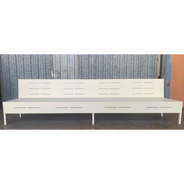 New Large Iron Hall Bench for Outdoor and Indoor with Epoxy Finished For Sale - Image 17 of 18