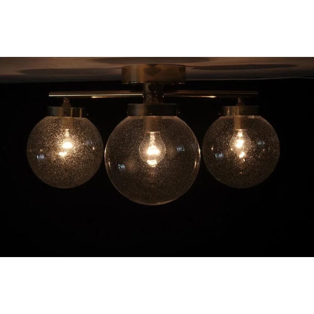 Gold Swedish Ceiling Lamps, 1970s For Sale - Image 8 of 9