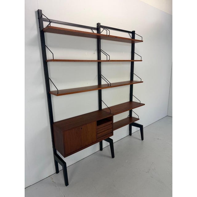 Freestanding Modular Wall Unit System by Poul Cadovius for Royal System, 1960s For Sale - Image 9 of 12