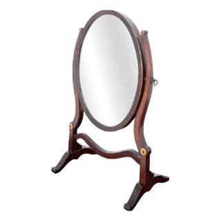 Sheraton Toilet Mirror in Glass, 1890s For Sale