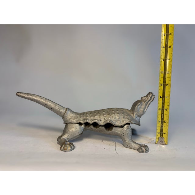 Metal Antique Figural Alligator Apothecary Cork Press For Sale - Image 7 of 9