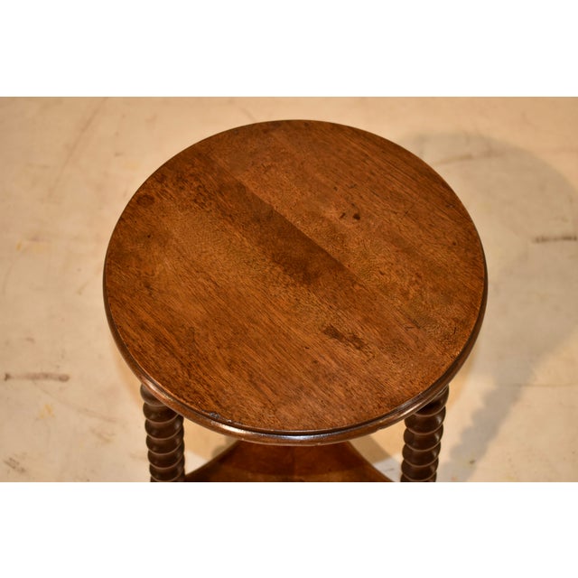 19th Century English Oak Stool For Sale - Image 9 of 9