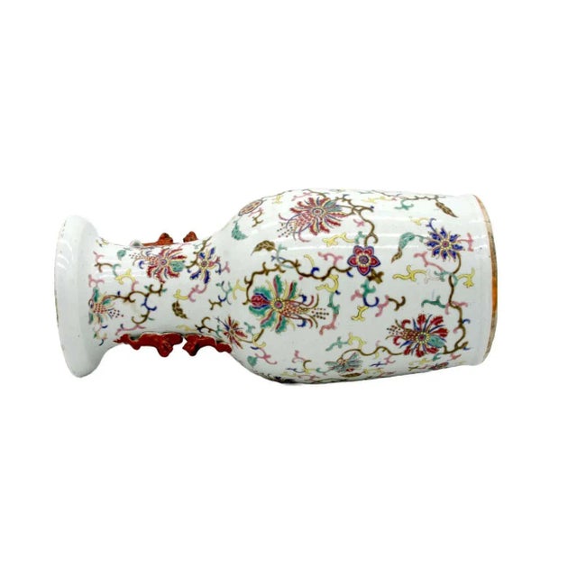 White 19th Century Asian Porcelain Decorative Vase For Sale - Image 8 of 10